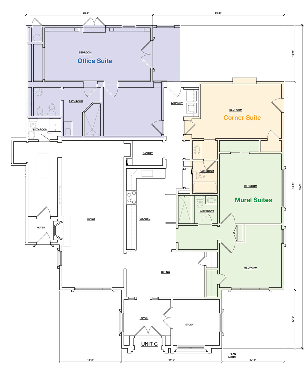 Main floor plan of the home.